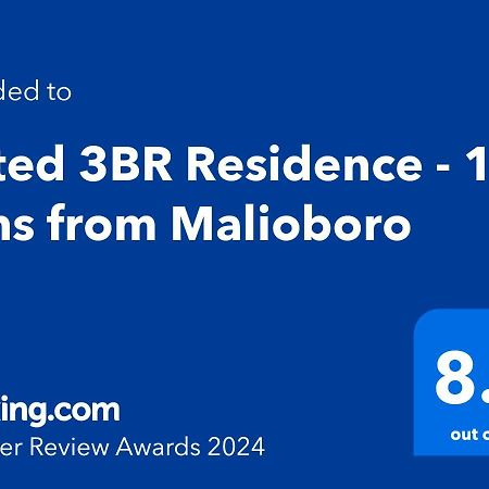 Gated 3Br Residence - 10 Mins From Malioboro Yogyakarta Dış mekan fotoğraf